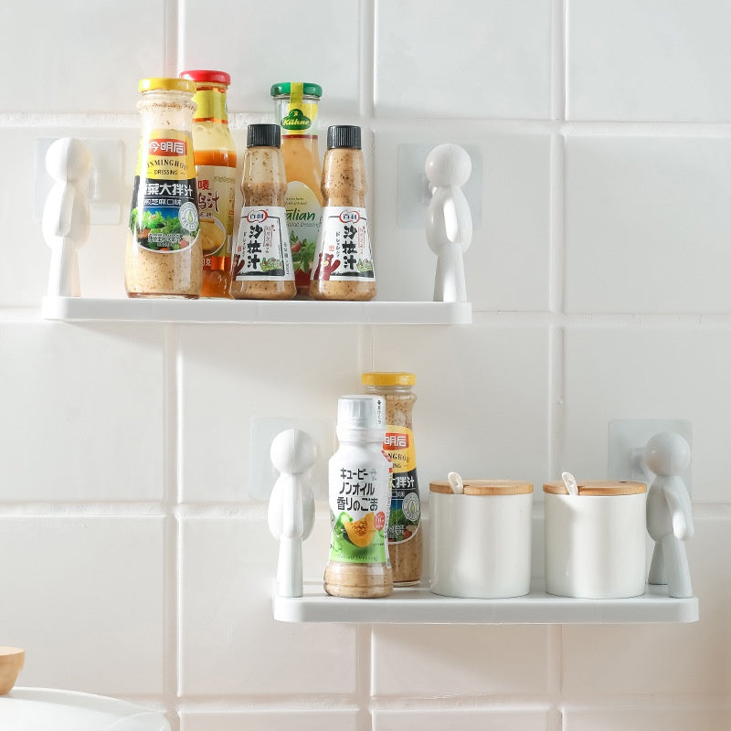 BowLift | Punch-Free Human Figure Bathroom Shelf