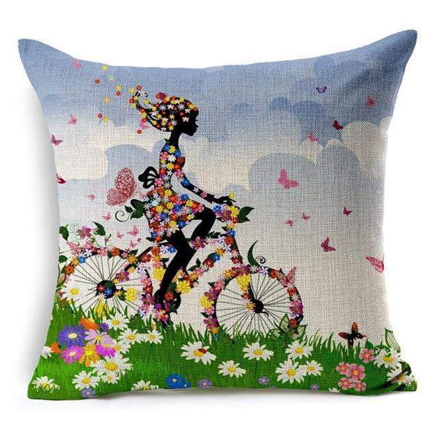 BowLift | Floral Animal Tree of Life Bird Back Home Decorative Throw Pillow Cover