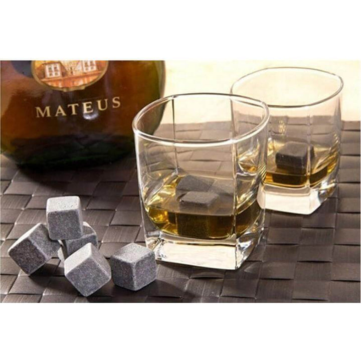 BowLift | 9pcs/set Natural Whiskey Stones Home Bar Tools