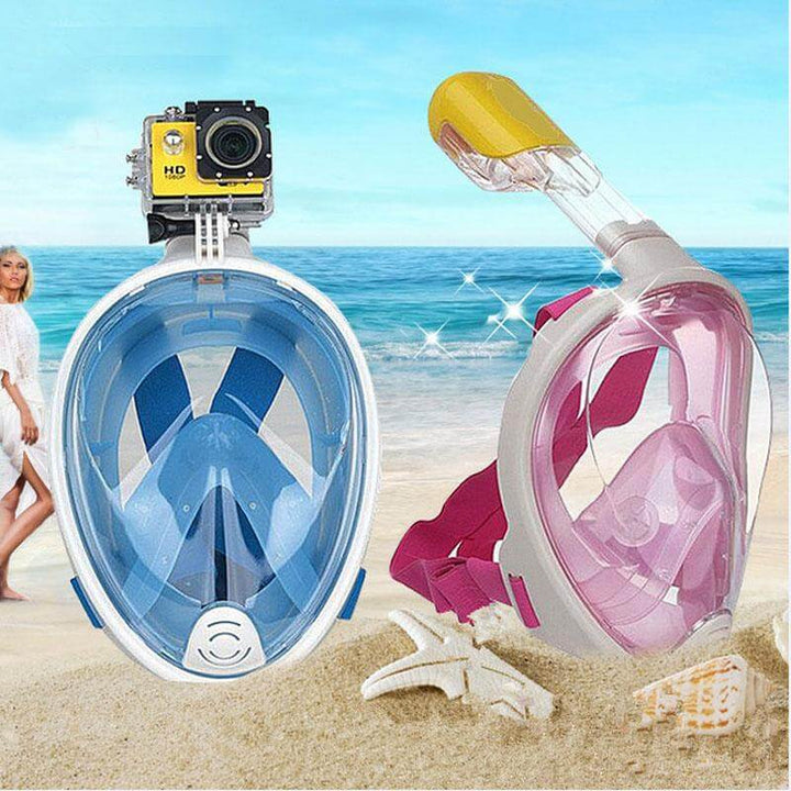 BowLift | Full Face Underwater Scuba Anti Fog Diving Mask with Earplug Respiratory