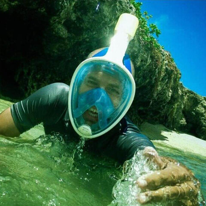 BowLift | Full Face Underwater Scuba Anti Fog Diving Mask with Earplug Respiratory