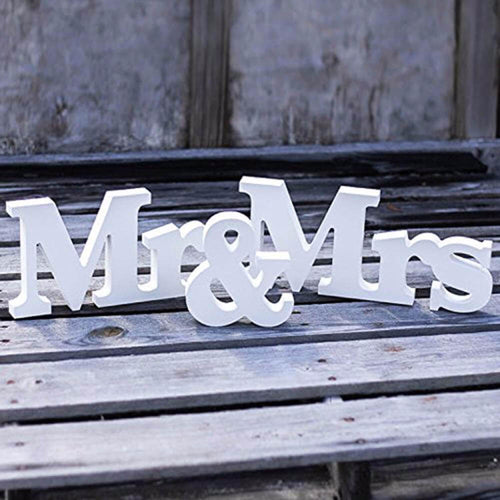 BowLift | Mr & Mrs Wooden Letters for Wedding Decoration