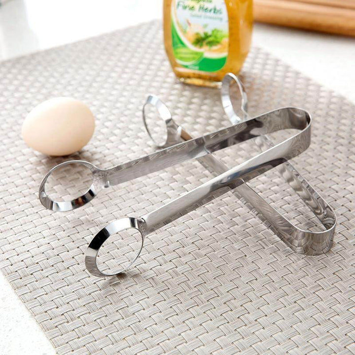 BowLift | 2pcs/lot Creative Stainless Steel Egg Clip