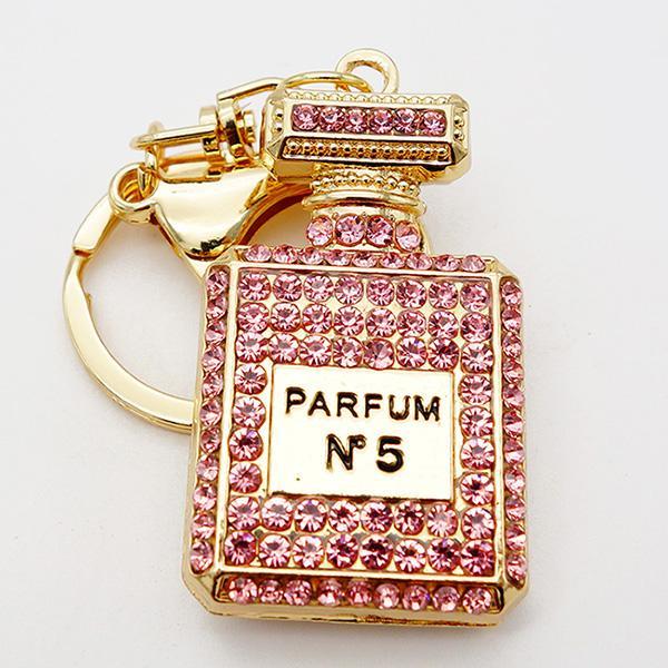 BowLift | Crystal Charm Perfume Bottle Keychain