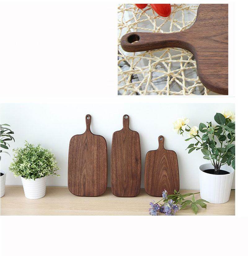 BowLift | Japanese-style Walnut/Beech special-shaped Solid Wood Cutting Board