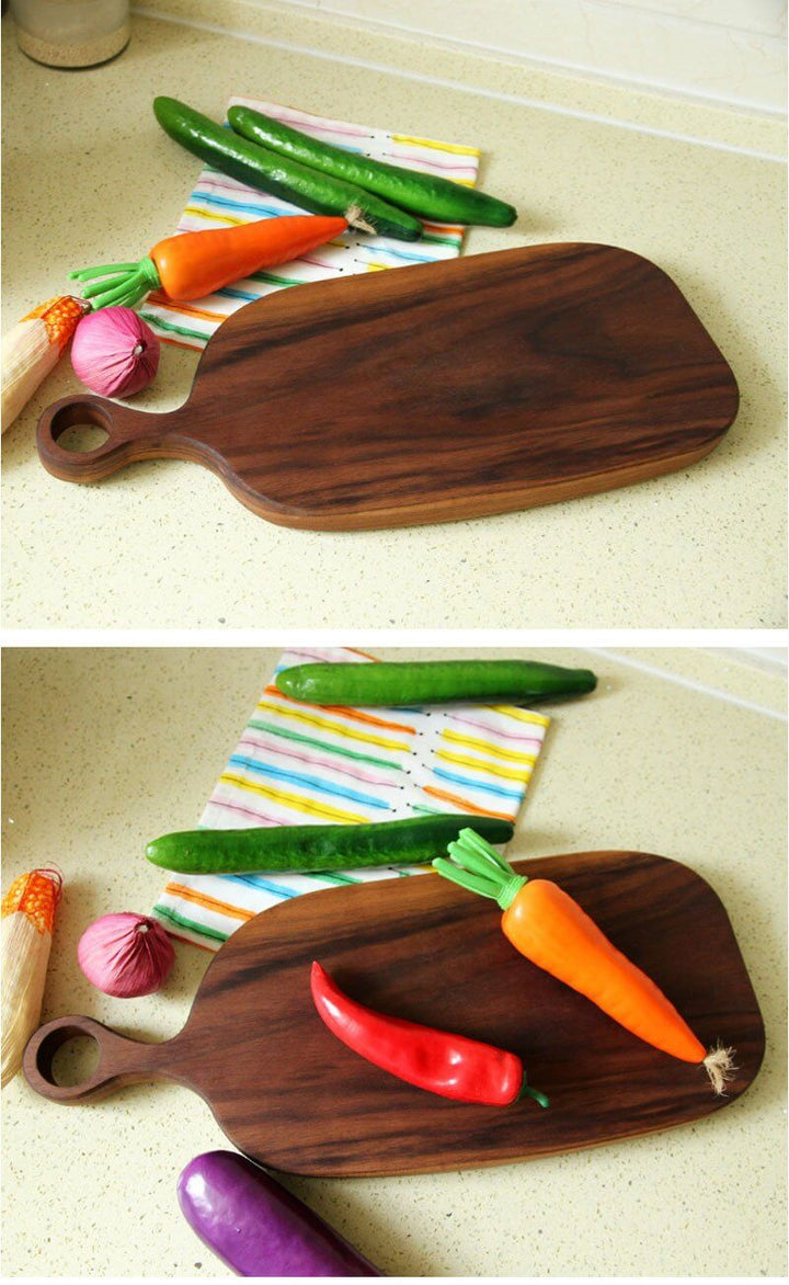BowLift | Japanese-style Walnut/Beech special-shaped Solid Wood Cutting Board