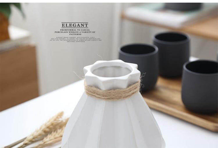 BowLift | Modern Europe Brief Matt Diamond Porcelain Ceramic Vase