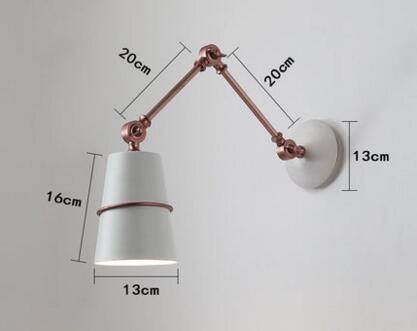 BowLift | Nordic Iron Swing Long Arm Modern Wall Lamp