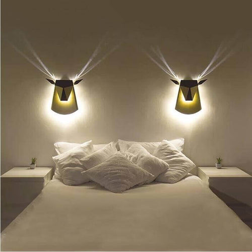 BowLift | Modern Creative Led Deer Shaped Wall Lamps