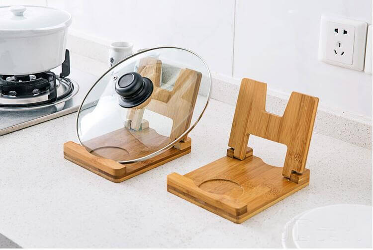BowLift | Cutting Board Foldable wooden pot lids holder