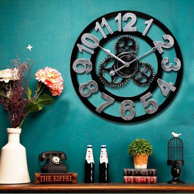 BowLift | Handmade Oversized 3D Retro Decorative Wall Clock