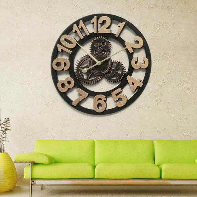BowLift | Handmade Oversized 3D Retro Decorative Wall Clock