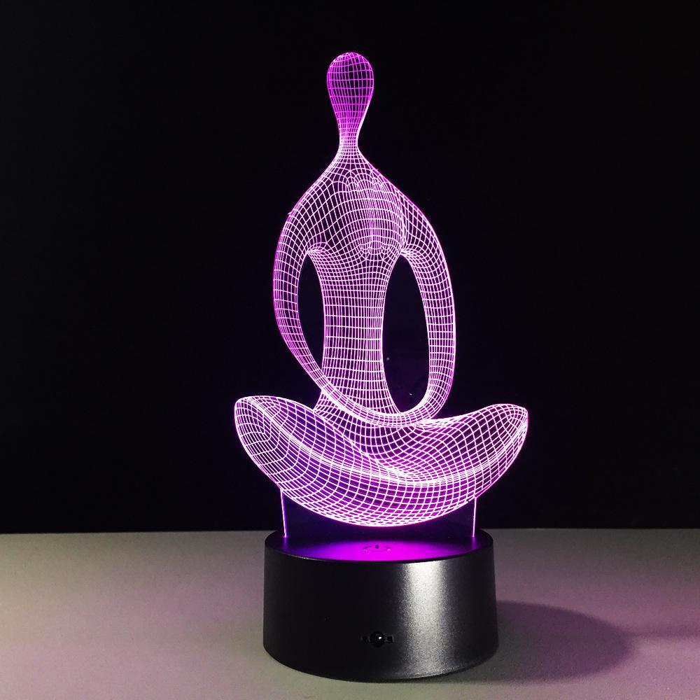 BowLift | Yoga 3D LED 7 Color Lamp