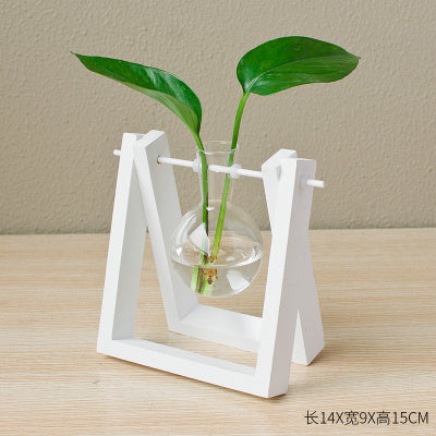 BowLift | Decorative  Wooden Vase With Wooden Tray