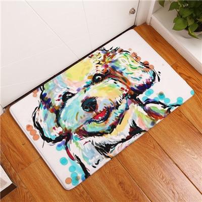 BowLift | Cartoon Style Anti-slip Dog Painting Floor Mat