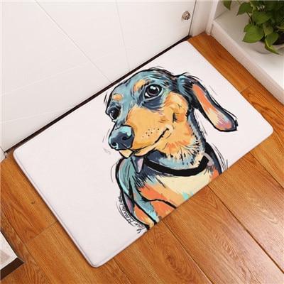 BowLift | Cartoon Style Anti-slip Dog Painting Floor Mat