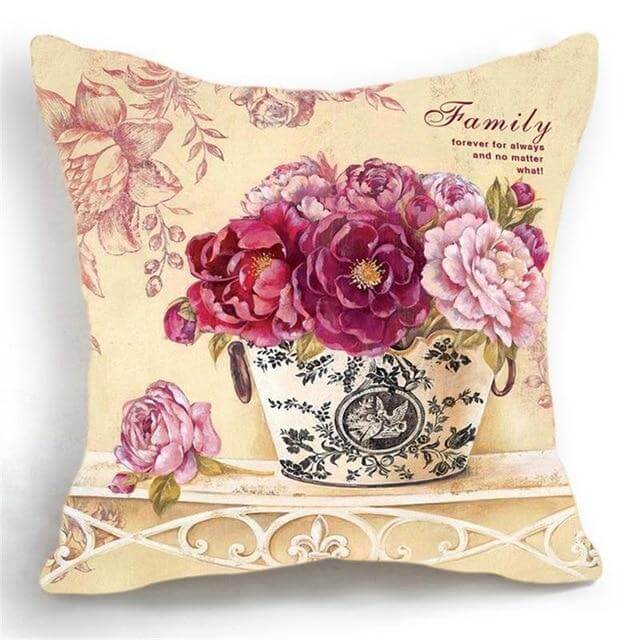 BowLift | Luxury Flower Vase Cushion Cover Pillowcase