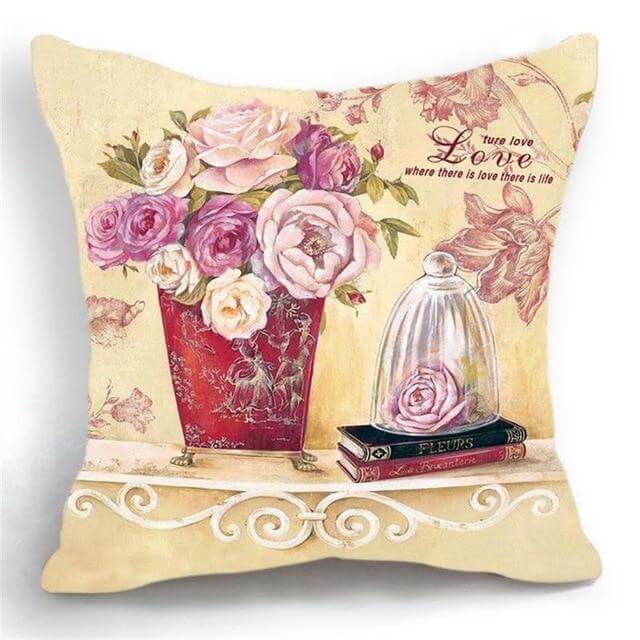 BowLift | Luxury Flower Vase Cushion Cover Pillowcase