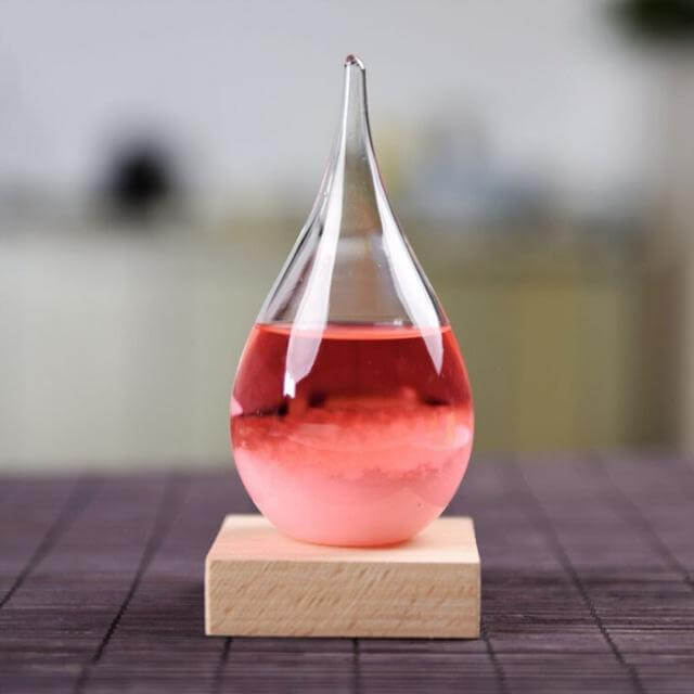 BowLift | Storm Glass Forecast with Wood Base for home Decoration