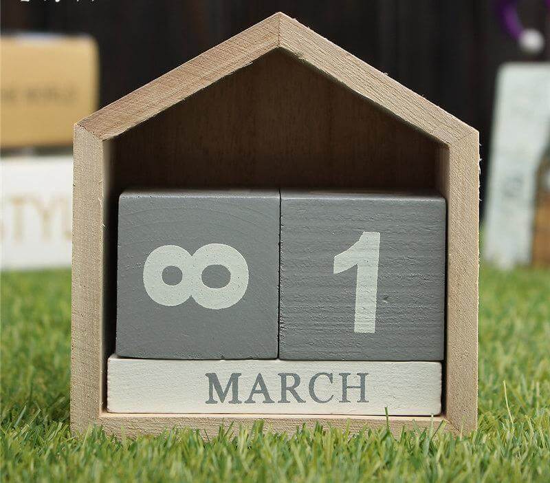 BowLift | Wood Block Calendar Home Decoration