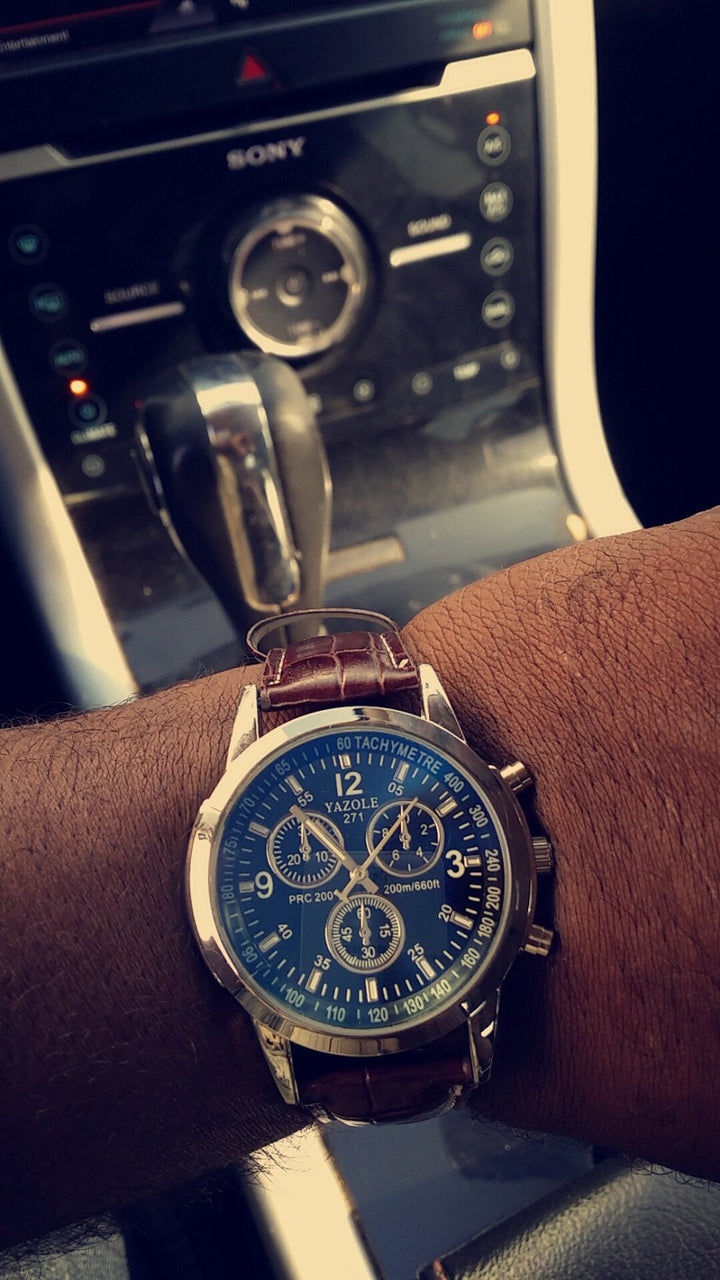 Blue Ray - Luxury Men's Quartz Wristwatch | Bowlift