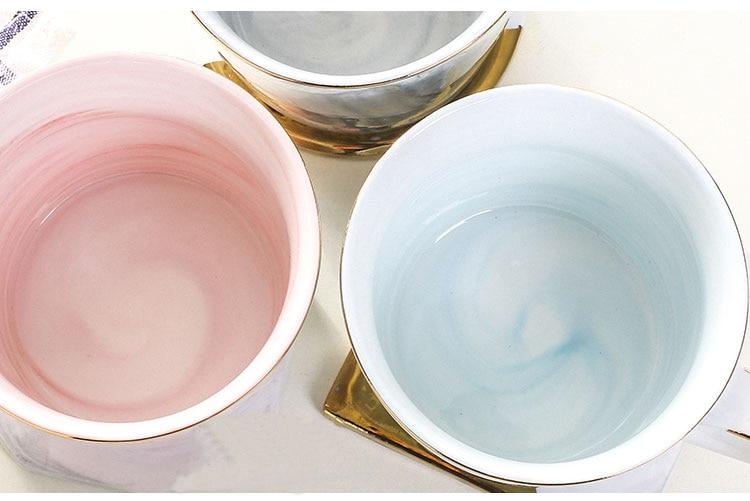 Marble Porcelain Mr & Mrs Coffee Mugs | Bowlift