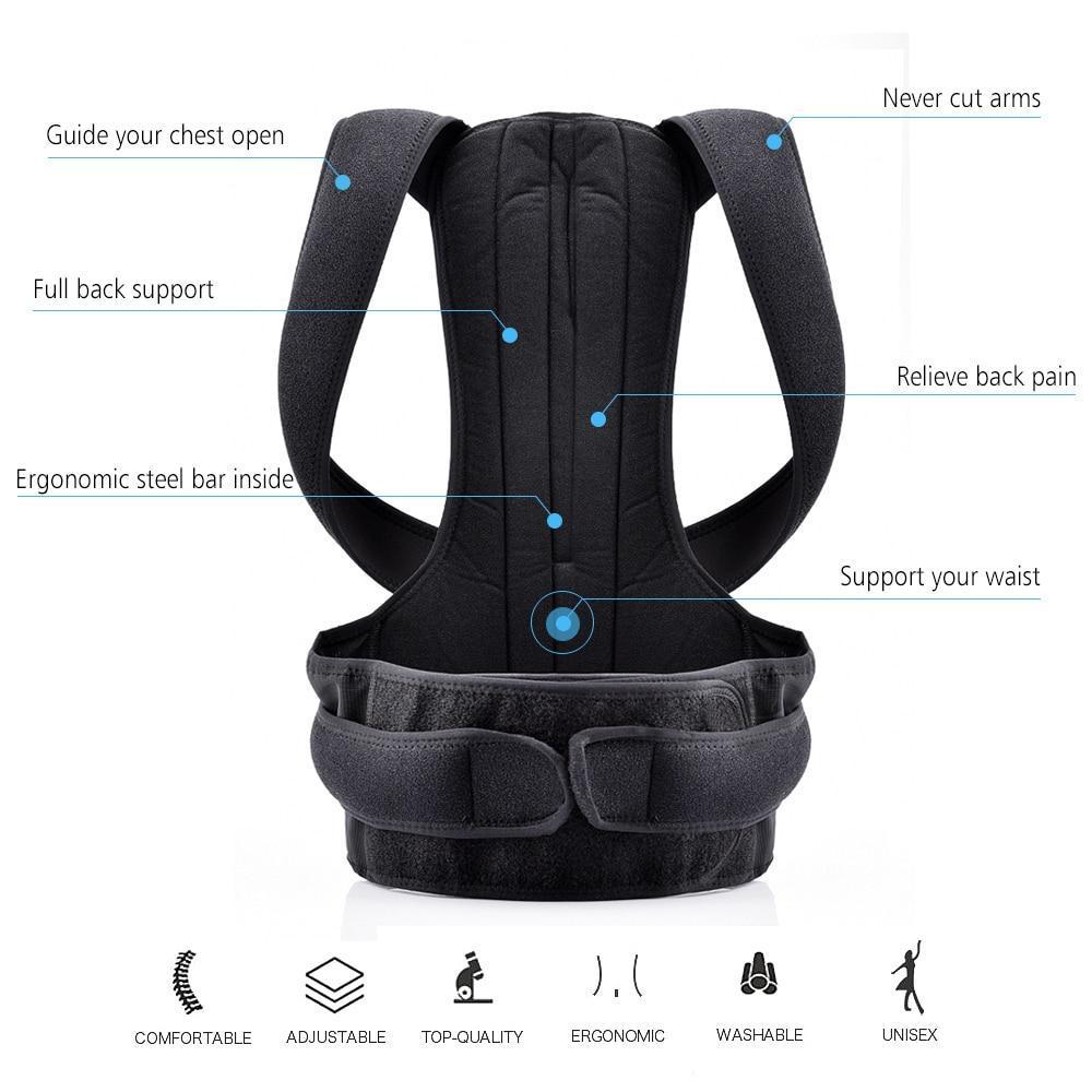 BowLift | Scoliosis Back Posture Adjustable Brace for Lifting