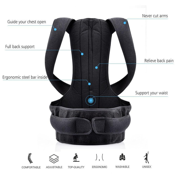 BowLift | Scoliosis Back Posture Adjustable Brace for Lifting