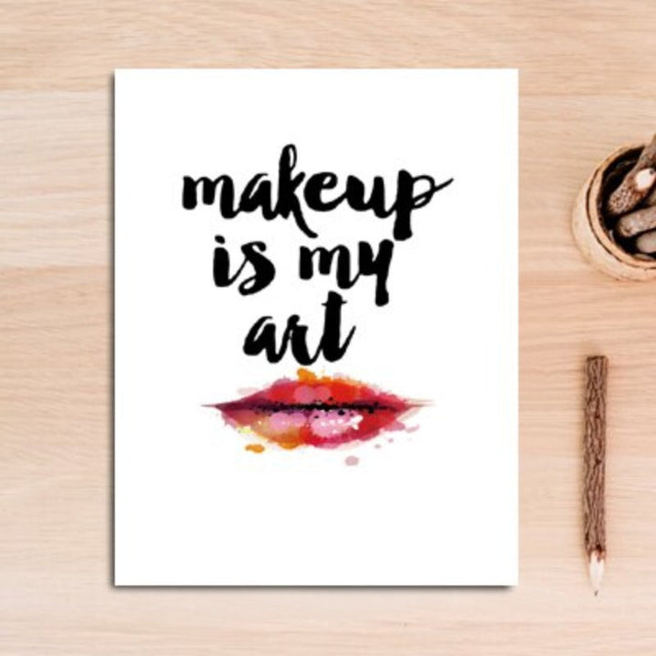 Fashion Makeup Girl Decorative - Canvas Wall Art Painting | Bowlift
