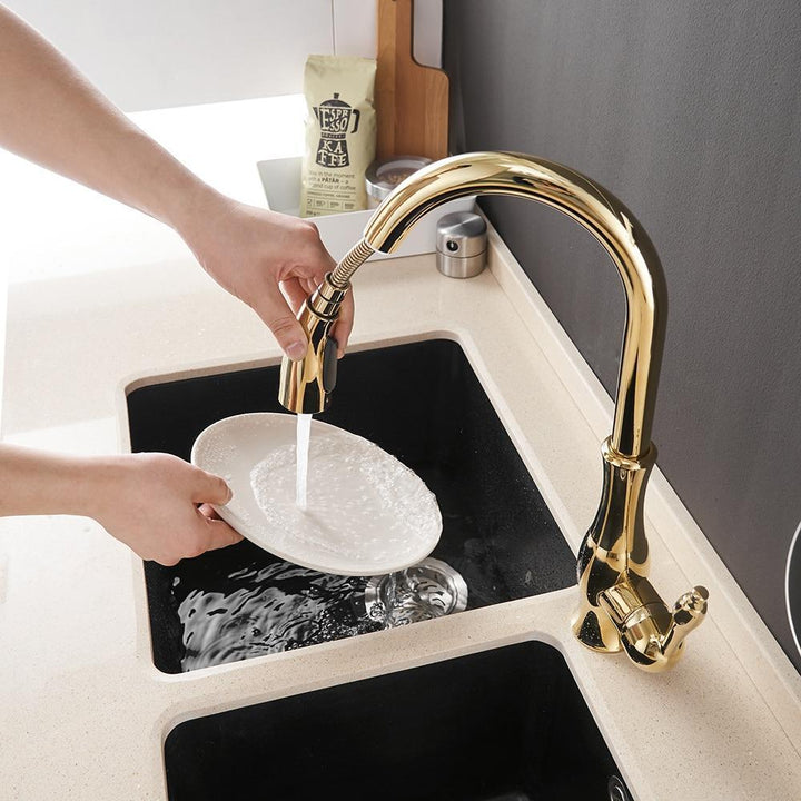 BowLift | Pull Down Kitchen Faucet with Swivel 360 Degree Single Handle