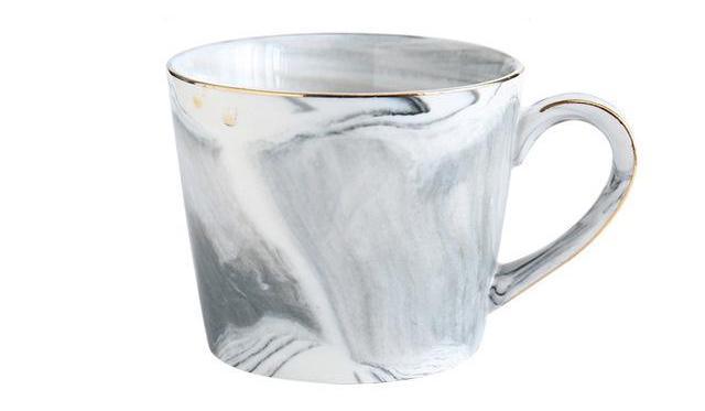 Marble Porcelain Mr & Mrs Coffee Mugs | Bowlift