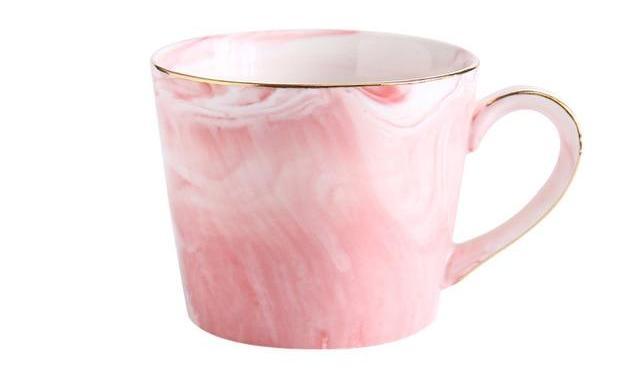 Marble Porcelain Mr & Mrs Coffee Mugs | Bowlift