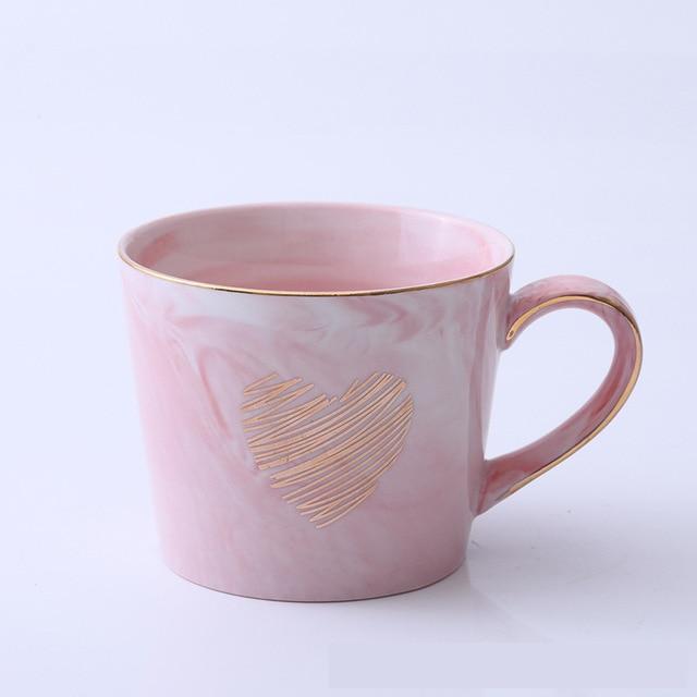 Marble Porcelain Mr & Mrs Coffee Mugs | Bowlift