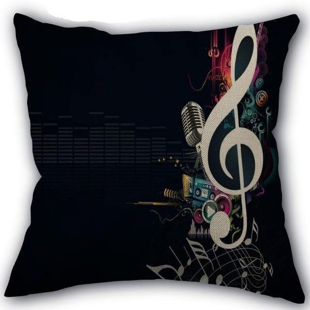 BowLift | Decorative Comfy Musical Notes Pillow Case