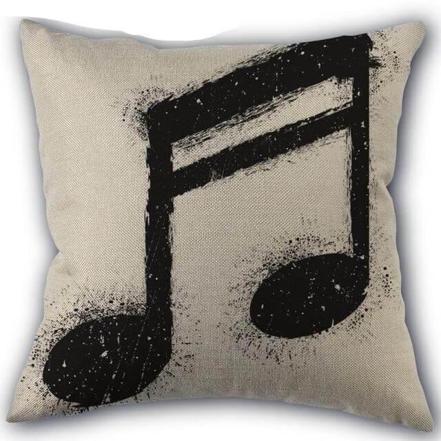 BowLift | Decorative Comfy Musical Notes Pillow Case