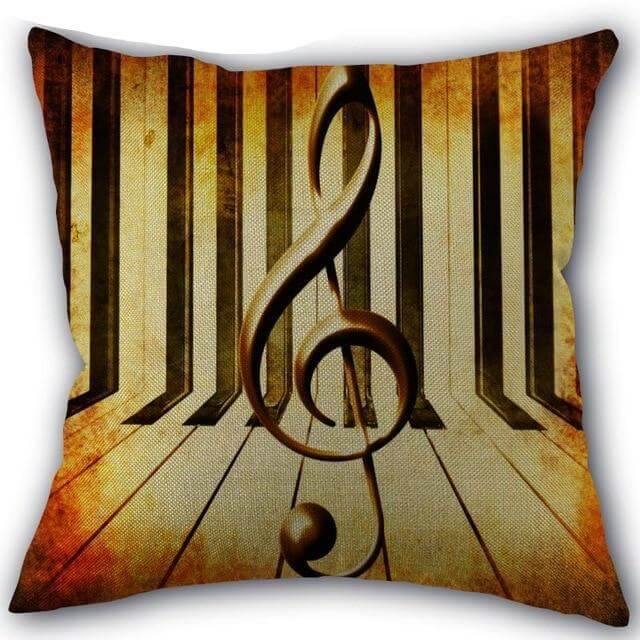 BowLift | Decorative Comfy Musical Notes Pillow Case