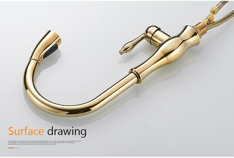BowLift | Pull Down Kitchen Faucet with Swivel 360 Degree Single Handle