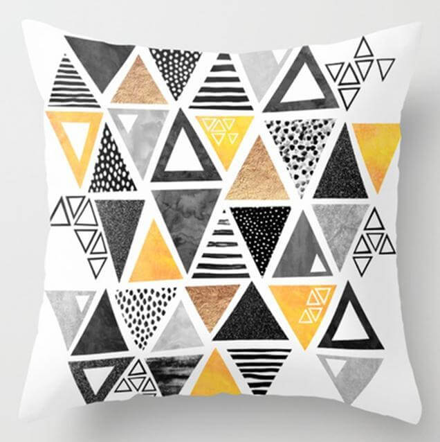 BowLift | Irregular Triangle Pattern Pillow Cases
