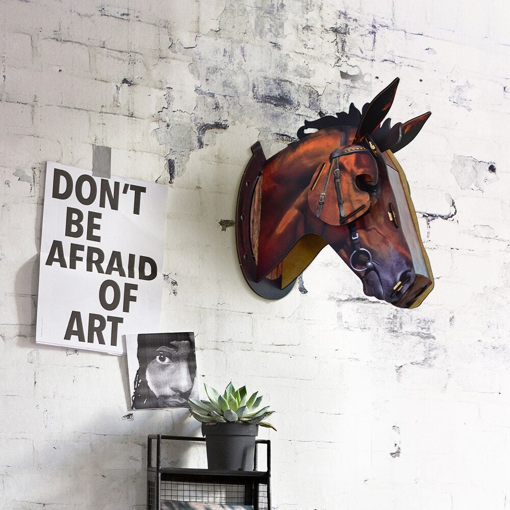 BowLift | 3D Wooden Craft Horse Hanging Wall Decor