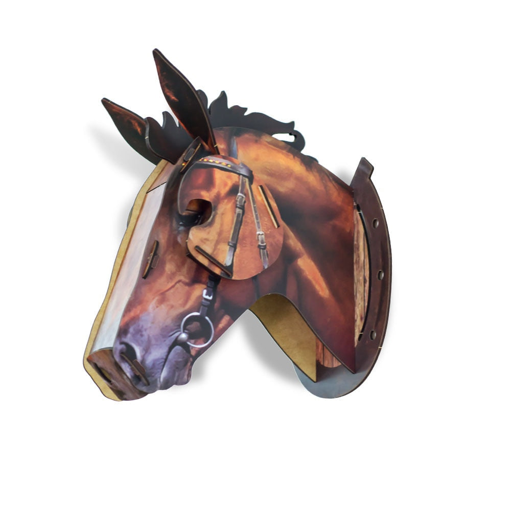 BowLift | 3D Wooden Craft Horse Hanging Wall Decor