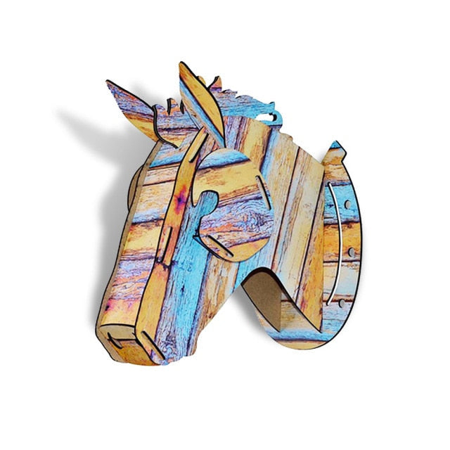 BowLift | 3D Wooden Craft Horse Hanging Wall Decor