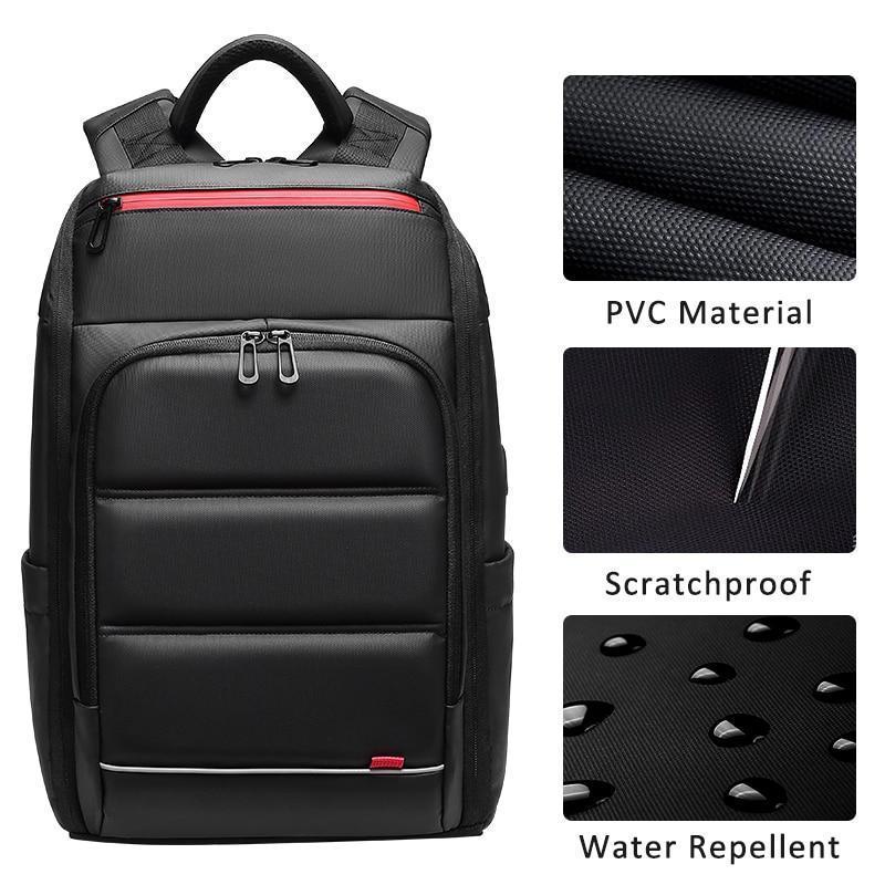 BowLift | 15.6 Inch Laptop Travel Backpack Water Repellent Functional Rucksack With USB Charging Port