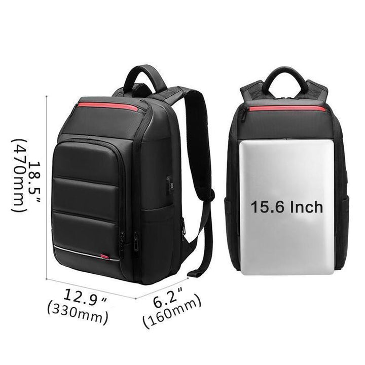 BowLift | 15.6 Inch Laptop Travel Backpack Water Repellent Functional Rucksack With USB Charging Port