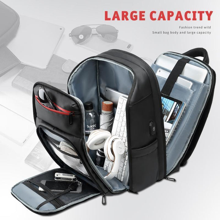 BowLift | 15.6 Inch Laptop Travel Backpack Water Repellent Functional Rucksack With USB Charging Port