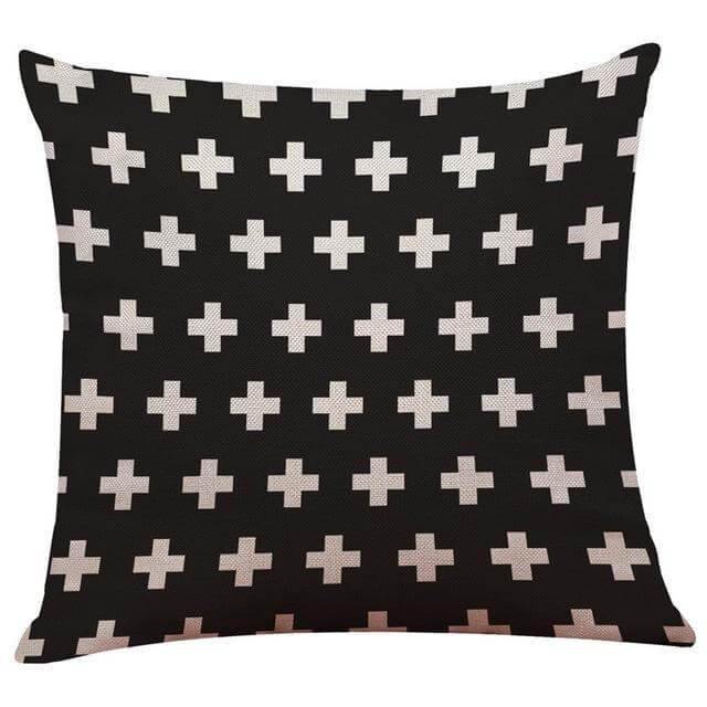 BowLift | Geometrical Lovely Black and White Home Pillow Cases