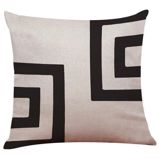 BowLift | Geometrical Lovely Black and White Home Pillow Cases