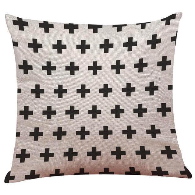 BowLift | Geometrical Lovely Black and White Home Pillow Cases