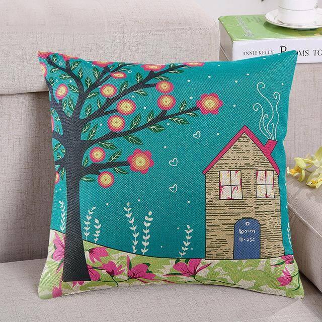 Decorative Tree Printed Home Cute Pillow Cases | Bowlift
