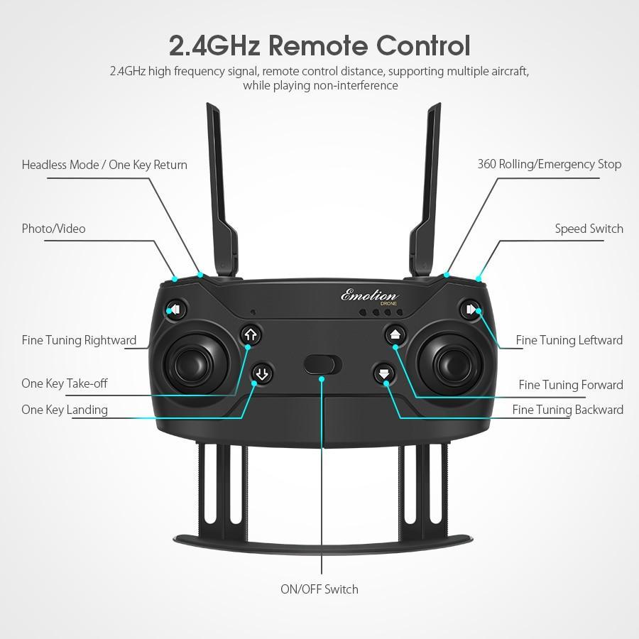 BowLift | Skyhawk HD Foldable Air Selfie Drone With Camera 2MP