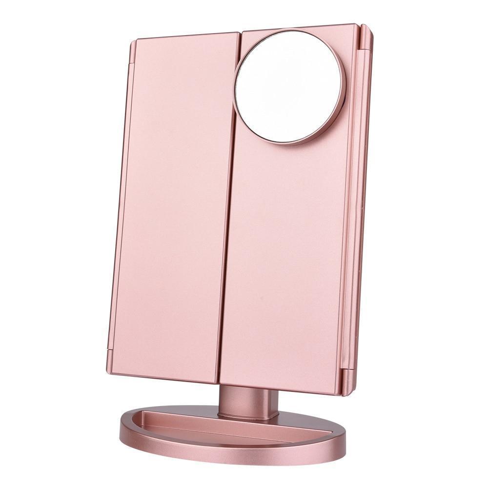 BowLift | 22 LED Lighted Makeup Mirror - Desktop Touch Screen Make Up Mirror